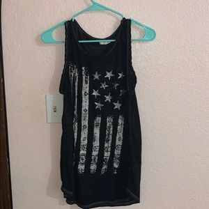 Maurices American flag braised shoulder tank top